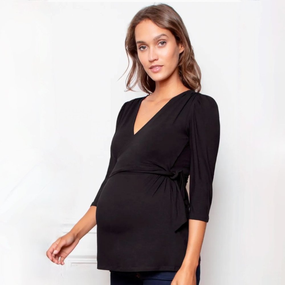 Envie de Fraise Nursing Shirt (Cybelle Style, Black)